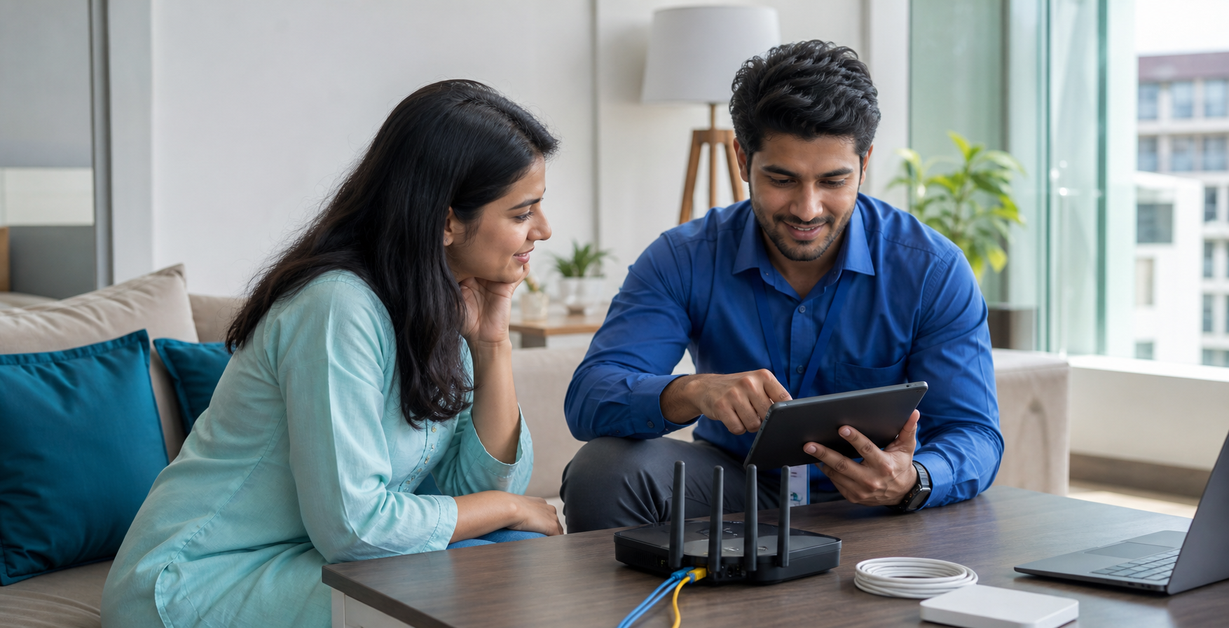 20 Mbps broadband lifestyle visual